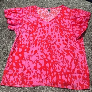 SHEIN pink red top size large